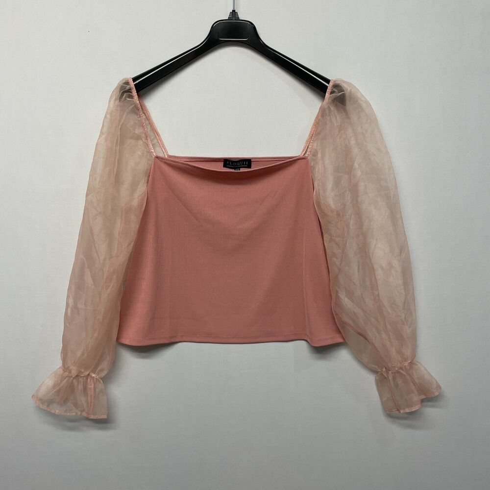Eloquii Women Long Sleeve Blouse Top Shirt Size 18/20 Puff Sleeve M271 -20